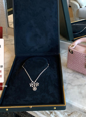 viola【约瑟芬公主】Chau*43W高珠难得对版90颗切割钻石项链