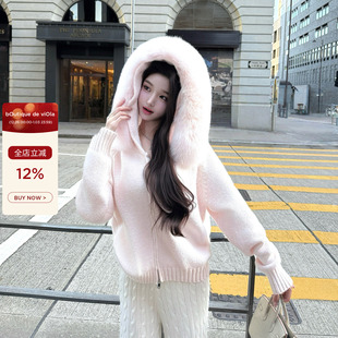 白狐外套 羊驼绒定染奶昔色吊打市场加大加厚版 viola 淡颜女高