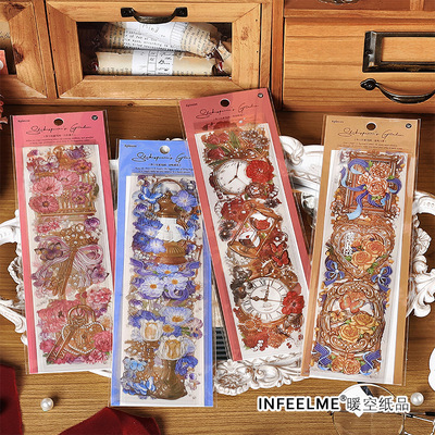 PET防水咕卡手帐拼贴装饰贴纸