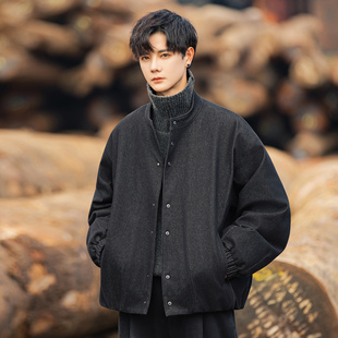 羽绒服冬季保暖时尚男士2025新款黑色上衣短款休闲轻薄白鸭绒外套