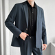 高级感韩版 休闲小西装 春秋季 套装 痞帅气宽松西服外套上衣单件 男士