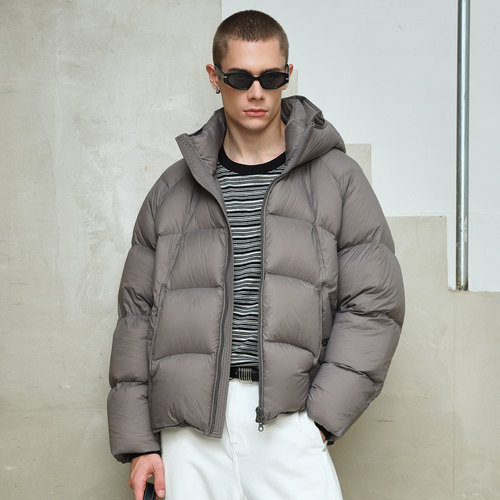 高充绒男士泡芙龟背羽绒服加厚款