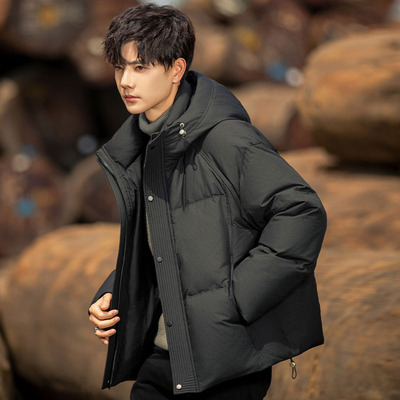 连帽羽绒服男款冬季加厚保暖外套