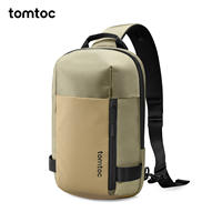 tomtoc chest bag, men's crossbody bag, large-capacity iPad tablet, single-shoulder bag, multi-functional commuter bag, computer bag T24 thumbnail 2