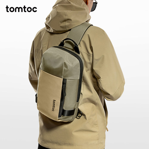 tomtoc竖款单件斜挎包