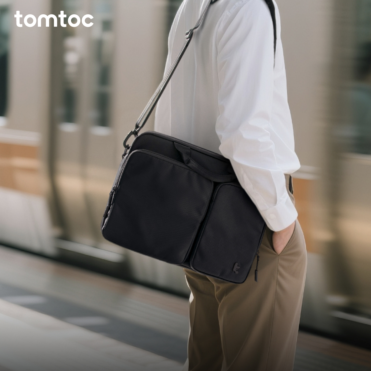 tomtoc轻捷电脑公文包A33