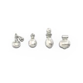 香水瓶系列 TOGGLER DAILY 迷你天然珍珠925银镀金耳骨钉四件套组