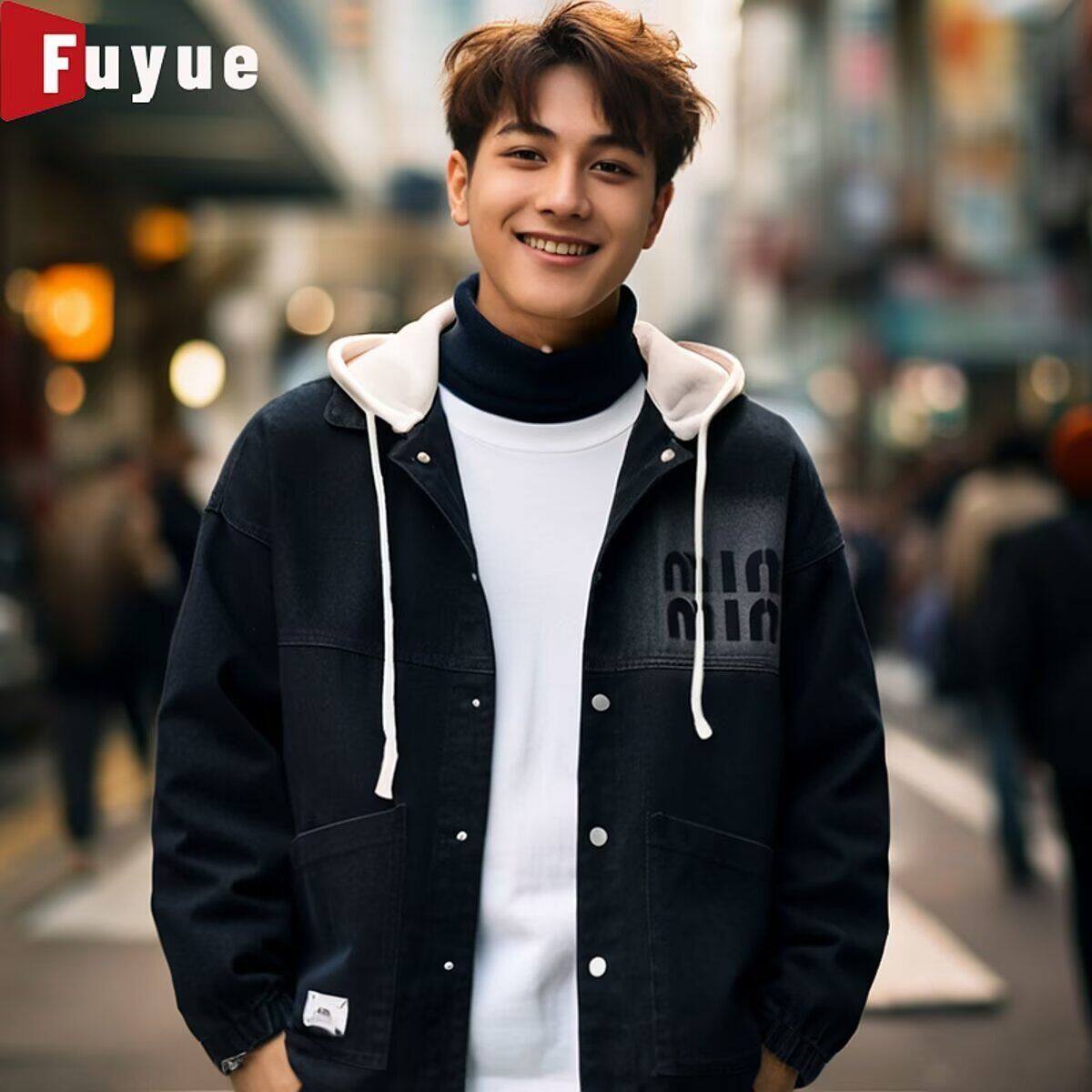 2025春秋痞帅外套男ins高街潮牌港风日系原宿风韩版潮流宽松夹克