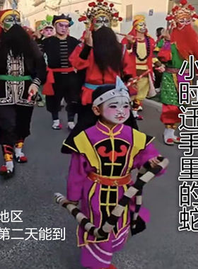 鼓上蚤南山小时迁手里拿着的蛇潮汕英歌舞蛇英歌领头蛇英歌棒棒棒