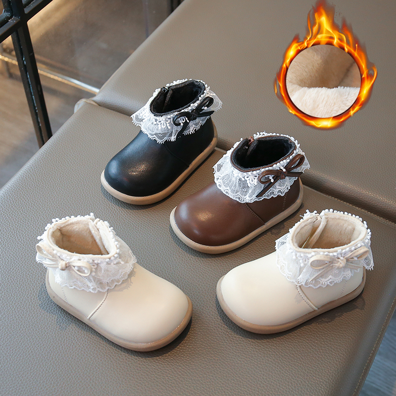 女宝宝公主靴子软底学步鞋