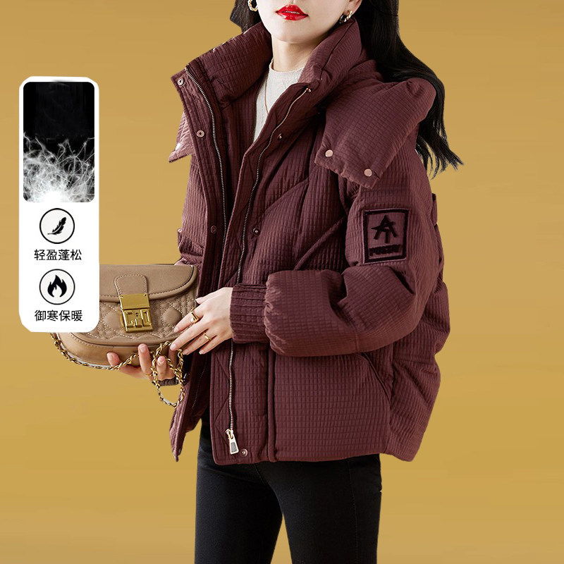 短款羽绒服女加厚保暖白鸭绒外套