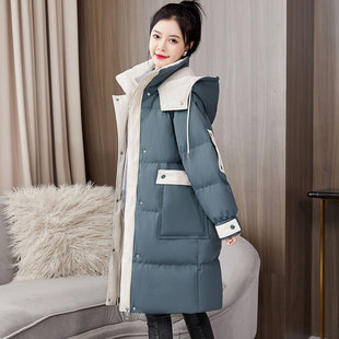羽绒服女冬季2026年新款时尚爆款棉衣中长款东北大袄连帽加厚外套