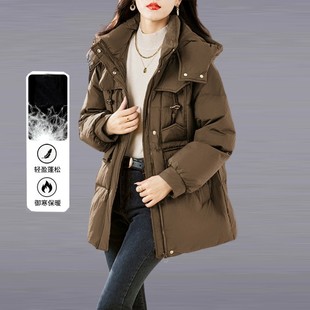 高端羽绒服女2025冬季新款今年流行爆款洋气中长款加厚白鸭绒外套