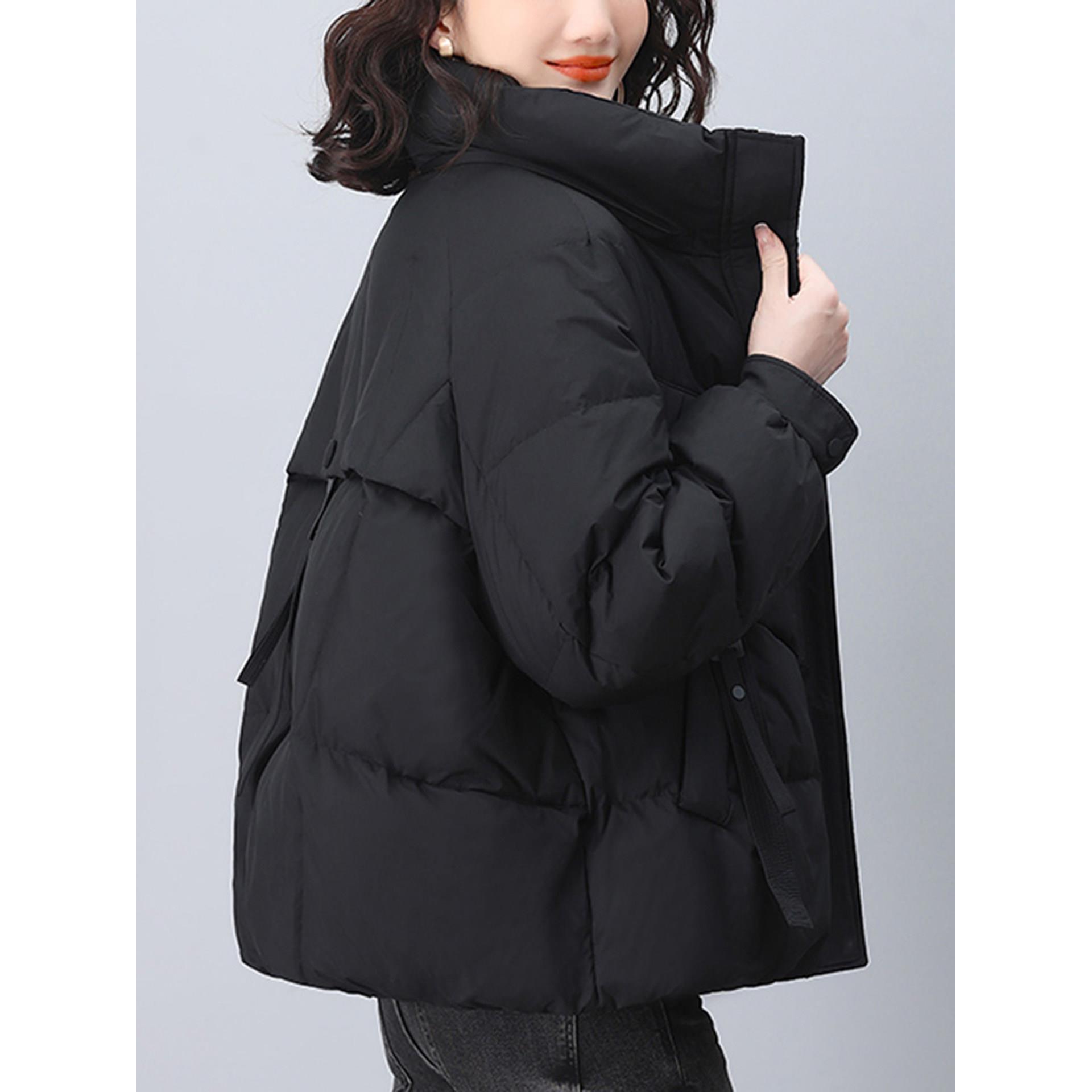 羽绒服中年妈妈加厚鸭绒保暖外套图片