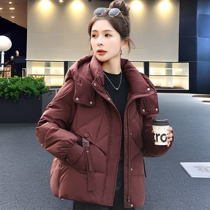 中年妈妈羽绒服女短款2026年冬季