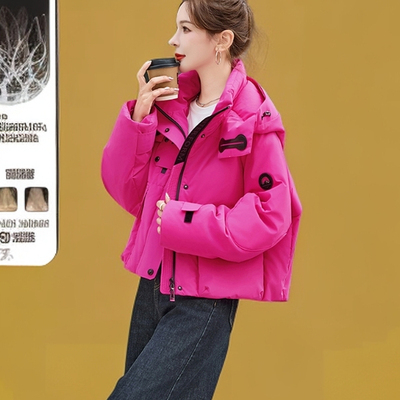 冬装新款今年流行白鸭绒加厚外套