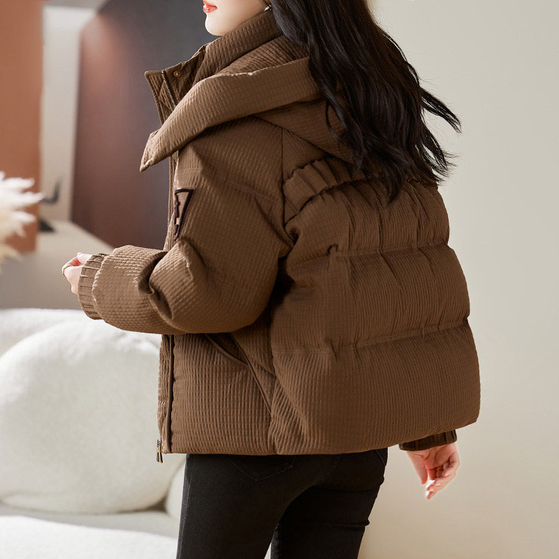 短款羽绒服女加厚保暖白鸭绒外套