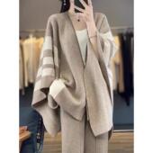 清仓捡漏专柜牛货撤柜秋冬羊毛大披肩围巾拼色复古风羊绒披风斗篷