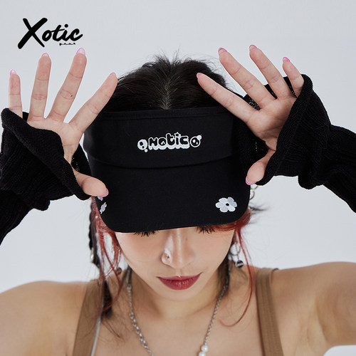 Xotic户外运动花卉刺绣空顶帽