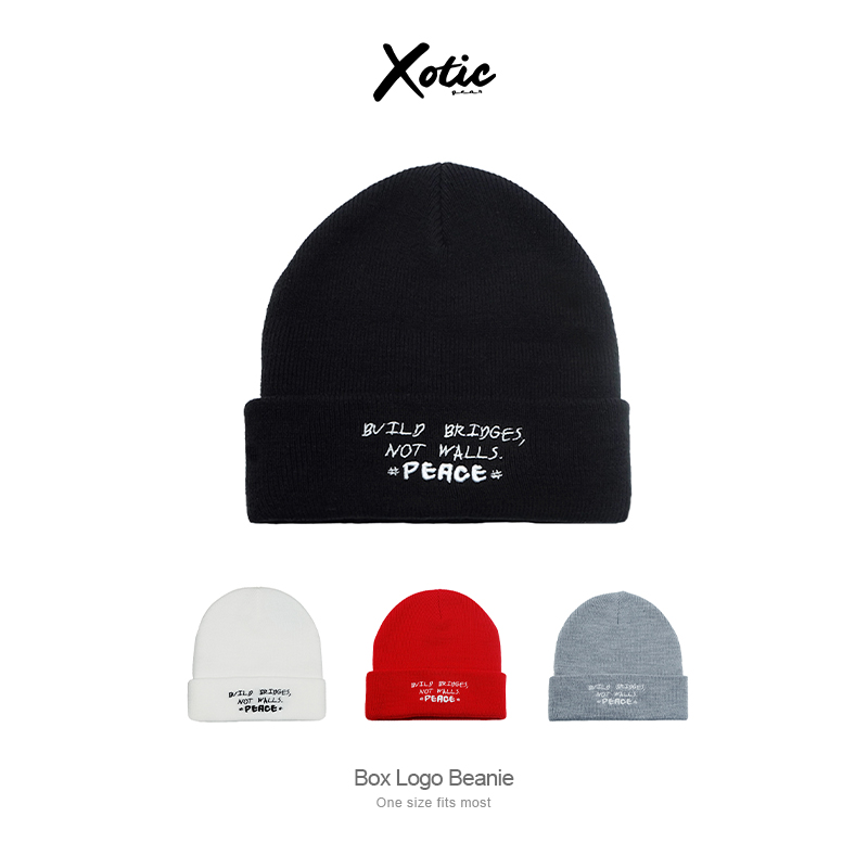 保暖毛线帽子官方标语刺绣