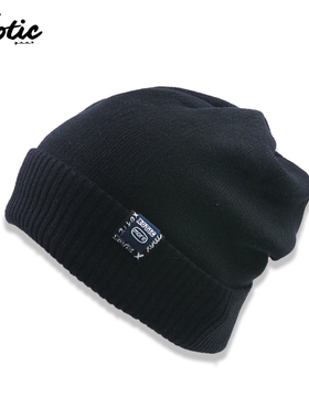 XOTIC官方 罗纹双层保暖针织毛线冷帽冬季新款防寒户外百搭包头帽