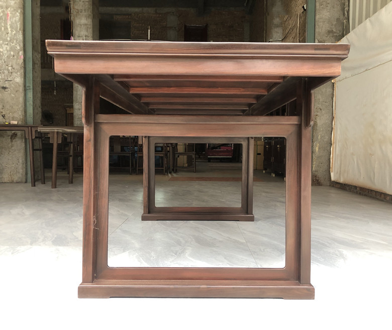 天香倾城  王世襄款老挝大红酸枝画案交趾黄檀条案古典红木家具