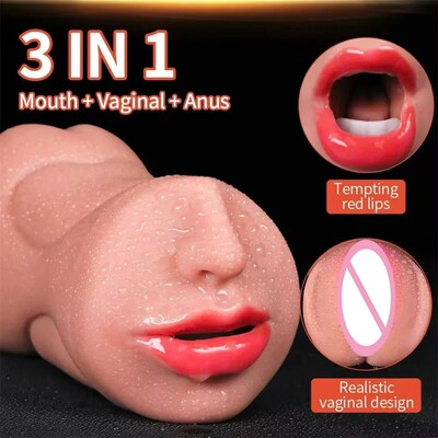 Realistic Male Masturbators Cup Artificial Vagina 3D Pocket