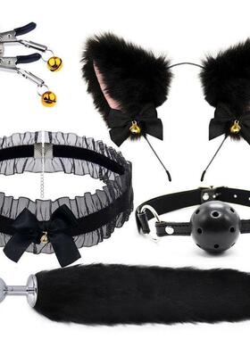 Sextoys Alternative flirting set Anal plug sm metal fox tail