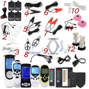 BDSM Bondage Electro Shock Nipple Sucker Clamp Clit/Labia Cl