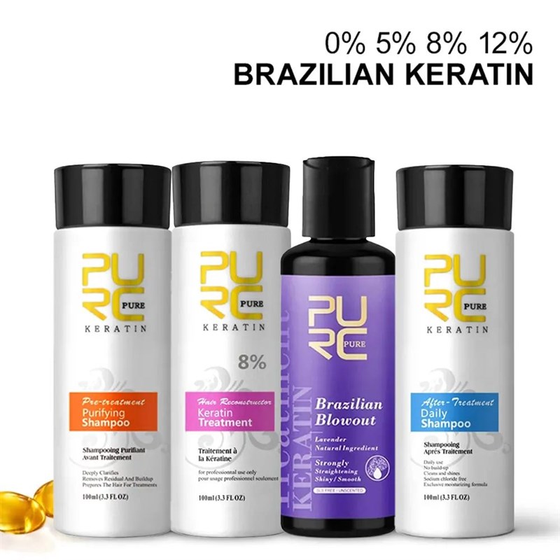PURC Keratin Treatment Shampoo Conditioner Hair