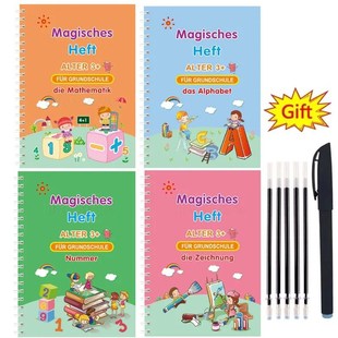 German Magic Books for Children Alphabet Reusable