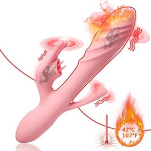 Dildo Massager Gspot Clitoral Women Vagina Heating Vibrator