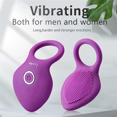 Rechargeable Vibrating Lock Ring for Couples Sex Toy
