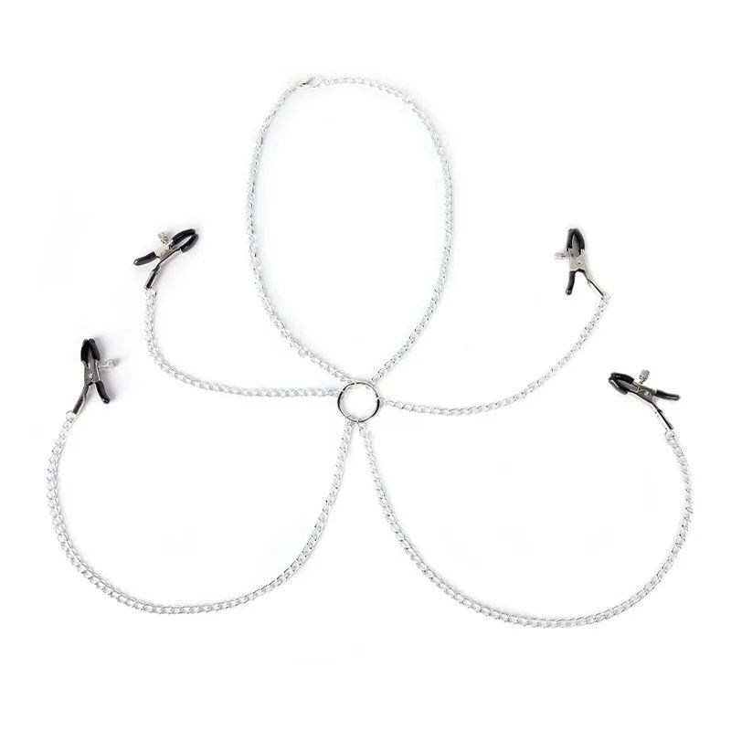 SM Four Head Nipple Clamp Vibrator for Women Multi Style