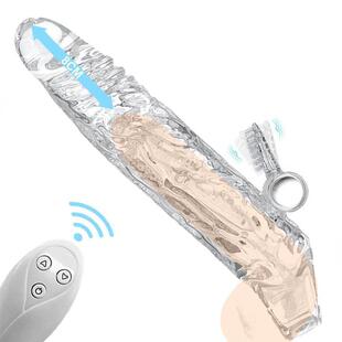 Extender Remote Reu Enlargement Penis Control Reusable