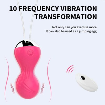 Silicone Vaginal Balls Exercise Dumbbell Usb 10 Frequency Va