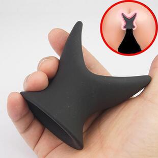 Hollow Anal Trainer Dilator Plug Toys Butt Big Silicone Sex