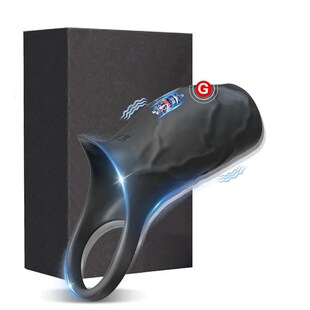 Vibrator Penis Sleeve Cock Ring Ejaculation Extender for