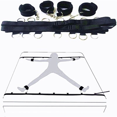 Bed Restraint Set Couple Sex Toys Bondage Handcuff Kit