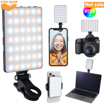 60 LED High Power Rechargeable Clip Video Lights iPhone/Vlog