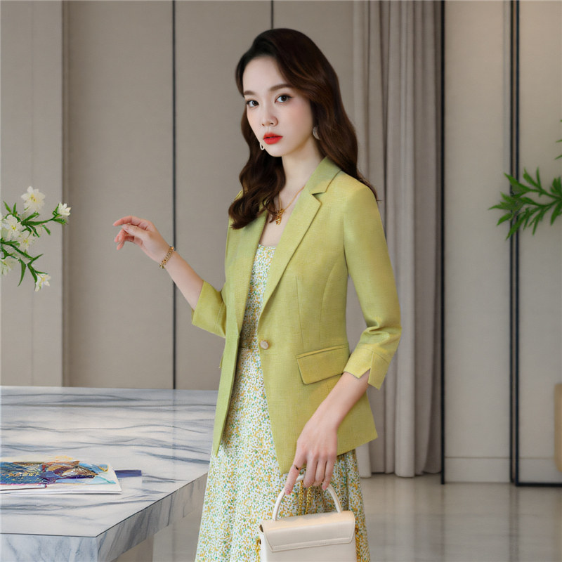气质小西装外套女2025春夏薄上衣