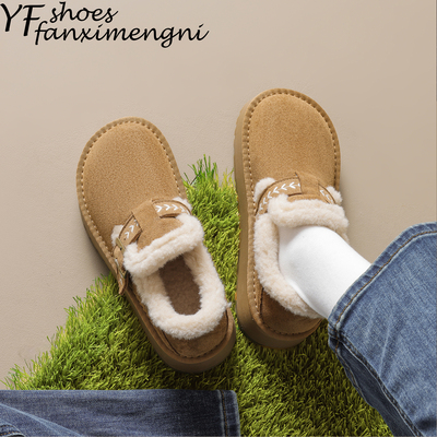 加绒加厚雪地靴保暖棉鞋