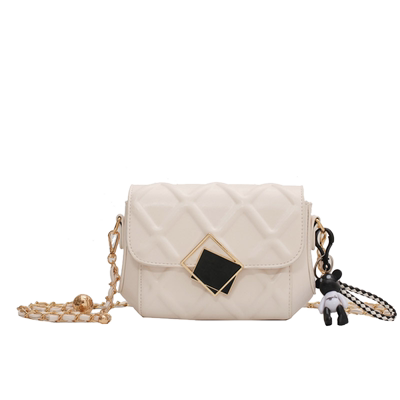 娜达丽亚菱格链条斜挎包时尚女包