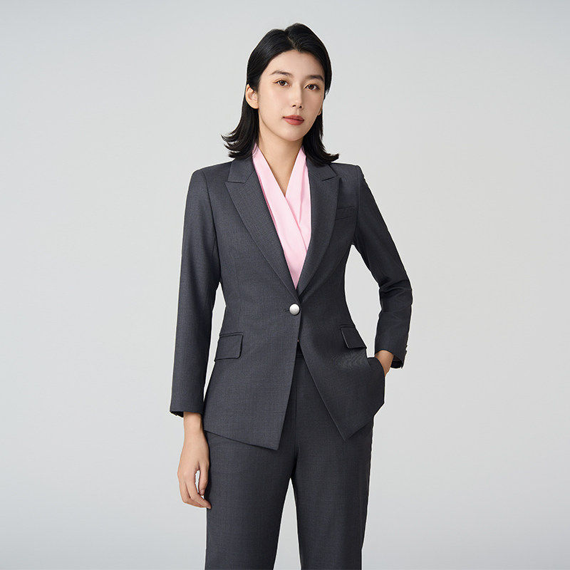 黎姿LAIPOSE夏26新款高端职业通勤气质西装套装女LNHVF6022A-15