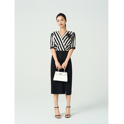 黎姿时尚连衣裙LNOL7039-11