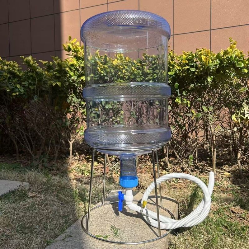 桶装水纯净水桶改鱼缸配件养鱼支架矿泉水瓶自制过滤器倒置水龙头图片