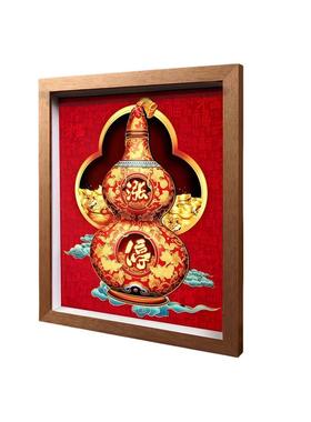 涨停板摆件股市财神到财运符招财画客厅玄关旺涨停装饰送礼物股民