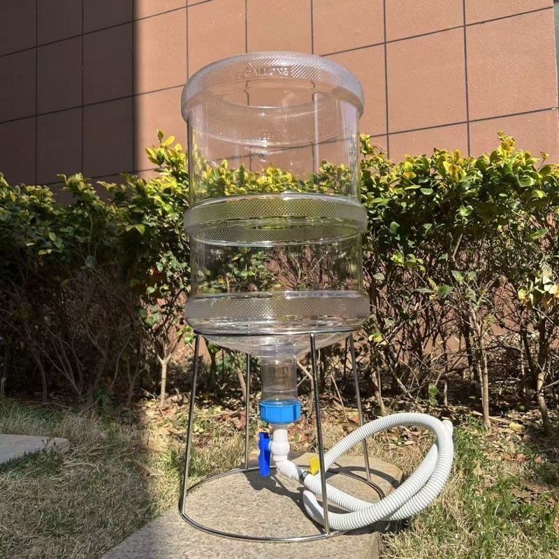 桶装水纯净水桶改鱼缸配件养鱼支架矿泉水瓶自制过滤器倒置水龙头图片