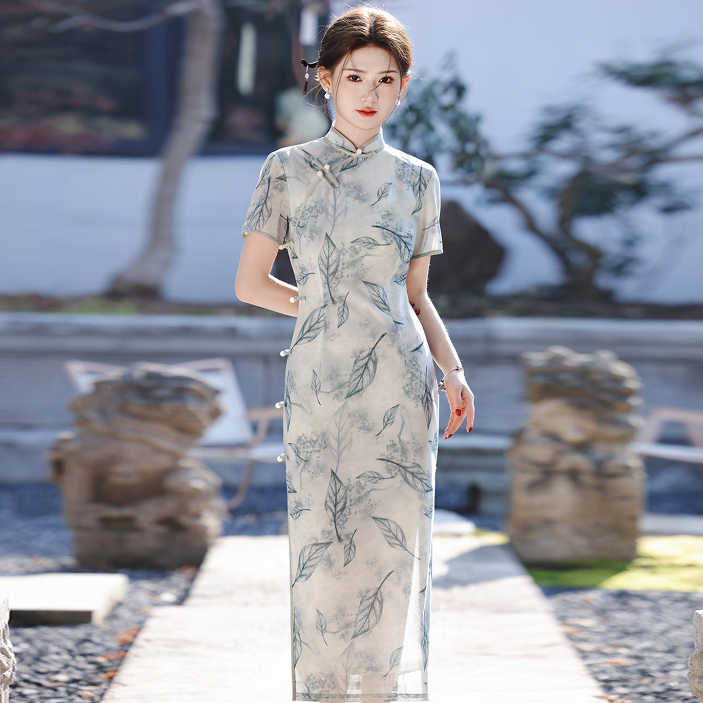 绝美新中式旗袍女夏薄款2025新款年轻款气质高端大气上档次高级感