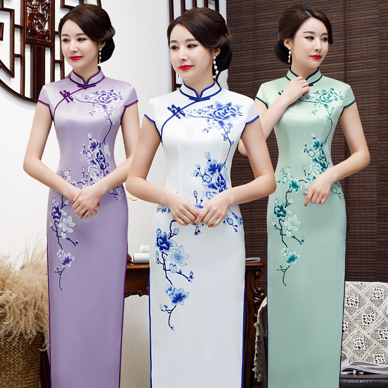 真丝旗袍少女改良妈妈